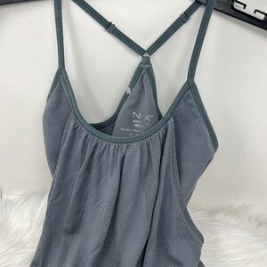 NUX Grey Active Tank Top & Bra Women’s Size Medium
